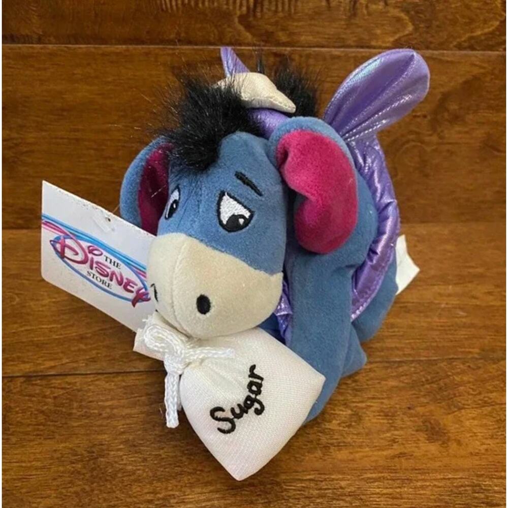 DISNEY STORE Sugar Plum Fairy Eeyore Mini Bean Plush